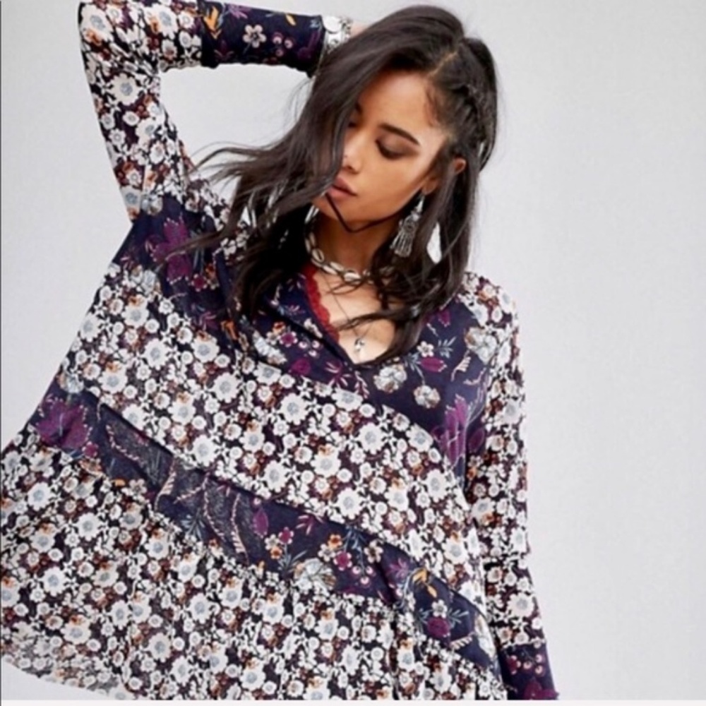 Free People Isabella Floral Tunic